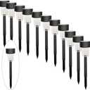 MAGGIFT 12 Pcs Solar Lights, Landscape Lights for Outdoor, Pathway, Lawn, Patio, Yard, Walkway, Deck, Driveway and Garden
