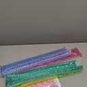 Mahjong Racks with Pushers - Set of 4 Clear Acrylic Mahjong Racks and Bag for American Mahjongg Accessories