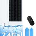4-IN-1 Portable Air Conditioners with 4 Modes & 3 Speeds, Mute Operation, Waterless Alert System, 2.4-Gal Tank for 20H Cooling, 20FT Remote & 12H Timer, Evaporative Air Cooler for Room Bedroom