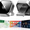 Wireless Apple CarPlay Adapter - Upgraded 2026 Android Auto Adapter Having (2.4GHz+5.8GHz) Connection - Supports Both iPhone (iOS 10+) Android (11+), 2-in-1 Wired to Wireless Plug and Play