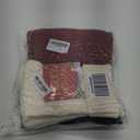 Fesciory Christmas Stockings, 6 Pack 14" Large Knit Stocking & Decor for Family Holiday Xmas Party Gift, Burgundy&Ivory&Green