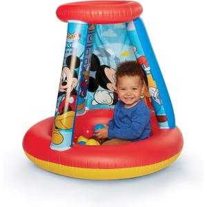 Mickey Mouse Kids Ball Pit, 1 Inflatable & 15 Soft-Flex Balls Mickey Mouse Kids Ball Pit, 1 Inflatable & 15 Soft-Flex Balls