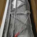 FOLUBAN Industrial Coffee Table with Storage Shelf, Modern Rustic Wooden and Metal Rectangle Center Table for Living Room, Dark Gray, 47 Inch