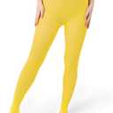 Silky Toes Women's 60D Soft Opaque Tights 1-2 Pairs -Black White And Colored Stockings for Women (Yellow)
