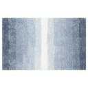 2 Pack Ombre Blue Shaggy Rugs – 10"x20" & 20"x30" | Soft Non-Slip Bathroom & Entryway Mats
