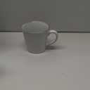 famiware Coffee Mug Set of 4, Annecy 14 oz Ceramic Reusable Cups Set with Handle, Microwavable and Dishwasherable Stoneware Drinkware Set for Tea, Milk, Water, Grey-white