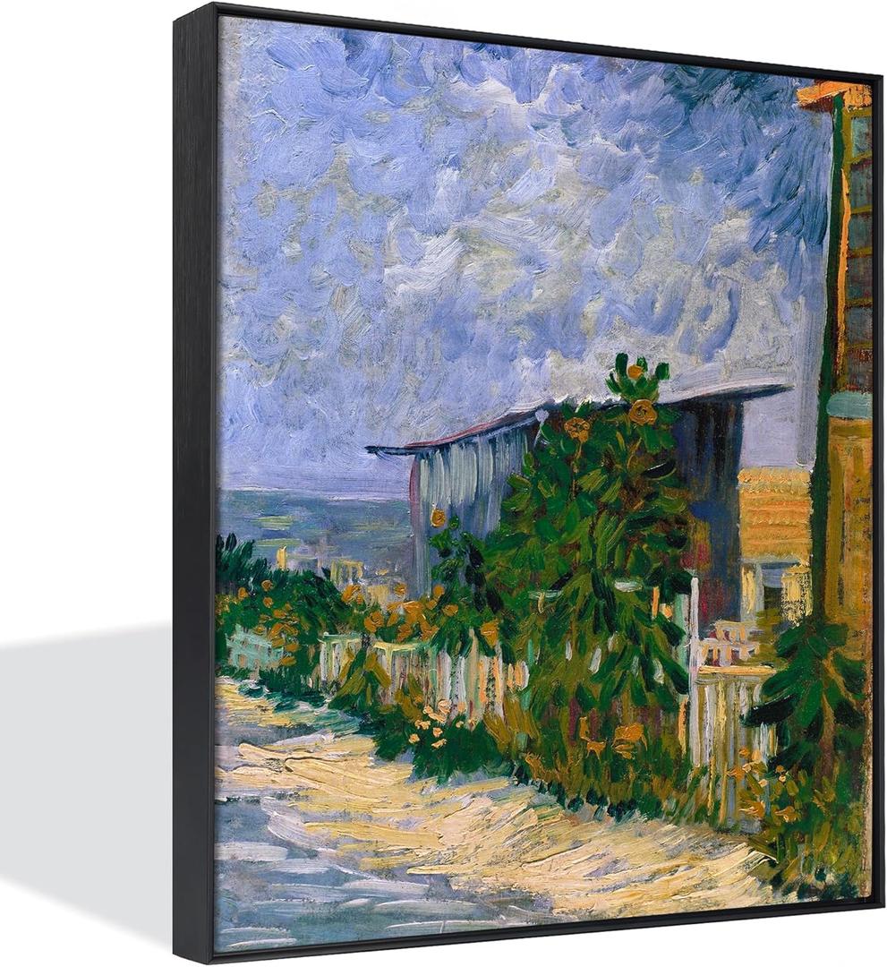 24x30 Canvas Frame for 0.6-0.9" Deep Canvas Painting, DIY Metal Floater Frame, Floating Frames for Art Prints Artwork (24"x30", Black)
