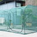 Poray Large Tunnel 10FTx6FT Plant Netting Cover, 6FT Tall Crop Cage Tomato Netting,Pest Guard Cover for Vegetables &Fruits,Durable Gardening Net for Plant and Animal
