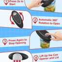 One Touch Electric Can Opener Fits All Can Sizes for Seniors with Arthritis, Battery Operated Can Opener with Smooth Edge, Food Safe Kitchen Gadgets Automatic Can Opener for Kitchen