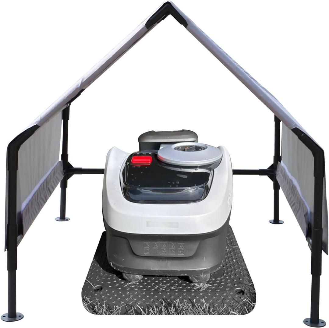 Robot Mower Garage, Wire Free Robot Lawn Mower Cover, Durable Water-Proof and Ultraviolet-Proof Polyester Oxford, 32 "x28x24, Suitable for All Types of Remote Control Lawn Mower.