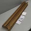 LazBlinds Cordless Bamboo Roman Shades, Privacy Blinds for Interior Windows, Room Darkening Roll Up Bamboo Blinds for Home & Patio, 33" W x 64" H, Highfield Teak