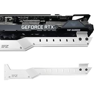 EZDIY-FAB GPU Holder Brace Graphics Card Support, Video Card Sag Holder/Holster Bracket Support AMD6700/Nvidia 3090 - 309EZ-White