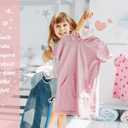 GOSCHE Kids Velvet Hangers (12.8 Inch - 50 Pack), Non-Slip Baby Clothes Hangers for Closet, Ultra Slim Space Saving Children Hanger, 360Degree Swivel-Hook, Infant/Toddler Hangers, Dark Pink