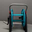 Garden Water Hose Reel Cart,Holds 50-80 Ft of 5/8 Inch Hose, Portable Hose Pipe Holder for Outside (Green)