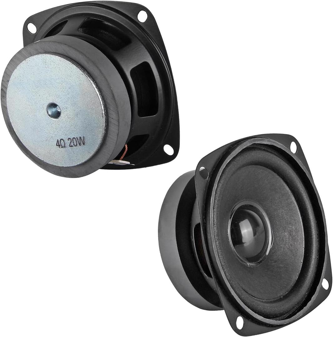 Aceirmc 3 4Ohm 20W Full Range Audio Speaker Stereo Woofer Loudspeaker for Arduino Replacement DIY (2pcs)