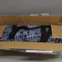 Ploomi American Mahjong Tiles Set, 166 White Tiles, 4 Color Racks & Pushers, Complete Western Mahjong Set with Blue Carrying Bag for Beginners & Experts (Black)