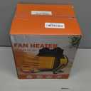 Outdoor Heaters for Patio, Outdoor Heater with Overheat Protection, 3S Fast Heating Portable 1500W Electric Garage Heater, Portable Patio Heaters for Space, Greenhouse (Yellow)