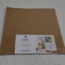 U Brands Cork Canvas Bulletin Board, 14" x 14" Inches, Frameless (463U00-04)