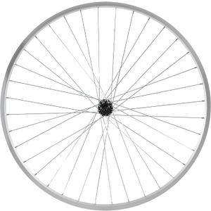 Hiland 26" 27.5" 28" x1.75" Alloy Bike Rim for 1.75 to 2.215" Wide Tire, Front & Rear Wheels with 7 Speeds Freewheel, Disc Brake Compatible, Bolt On Axle, Wheelset Accessories for MTB Cruiser Bicycle