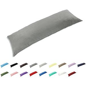 TAOSON 100% Cotton 300 Thread Count Body Pillow Cover Pillowcase Pillow Protector Cushion Cover with Zippers Only Cover No Insert 16"/48"