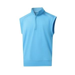 Rouen Quarter Zip Pullover Mens Vest Athletic Performance Outdoor Sleeveless Solid Half Zip Pullover Mens Vest, L