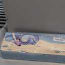 Snorkeling Gear for Adults, Dry-Top Snorkel Set Scuba Diving mask, 180Panoramic Wide View Professional Snorkeling Gear Breathing Freely Snorkel Mask (Blue+Black)