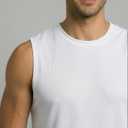 5 Pack Men's Mesh Muscle Tank Tops Sleeveless Athletic Gym Workout Shirts | Available In Big & Tall, Undershirts, Moisture Wicking, Breathable, Cooling, Fitness, Running, Beach, Boxing, Singlet (S)