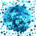 Yosawa 60g/2.1oz Foil Star Confetti Glitter Mixed Pack Metallic Foil Table Confetti Sparkle Sequins for Wedding,Party Decoration(Sky Blue)