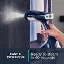 Rowenta Handheld Steamer for Clothes, X-Cel, 1600 Watts, 40-Second Fast Heat-Up, Powerful Continuous or On Demand Steam, 1600 Watts, Portable Clothes Steamer, Travel Must Have, Navy Blue, DR8120