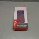 Honghao Switch 2 Case for Nintendo 2 with Protective Film, Travel Carrying Game Case for Nintendo Switch 2 2025, Large Portable Switch 2 Accessories (Blue Purple)