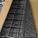 2 Pcs 2" Rubber Curb Ramp Threshold Ramps, 2" H 38.5" L 9.5" W, Heavy Loading 3 Tons (6600 LB) Capacity, Car Slope for Driveway Dock Bike Vehicle Warehouse Motorcycle