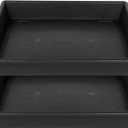 NIMYAU Square Plant Saucer 18 Inch 2 Pack 10 14 16 18 20 Extra Large Plant Trays for Pots Heavy Duty Plastic Plant Saucers for Indoors Outdoors, Flower Pot No Holes Plant Drip Trays