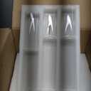 Shihanee 60 Pcs Pillar Candles and Glass Cylinder Vases Clear Cylinder Holders for Slim Pillar Candles Table Decoration (White)