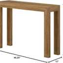 Plank+Beam Modern Solid Wood Console Table, 46 Inch, Sofa Table, Narrow Entryway Table for Hallway, Behind The Couch, Living Room, Foyer, Easy Assembly, Pecan