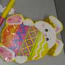 Bunny Easter Egg Piata with Blindfold, Bat and Filler, Funny Cute Bunny Party Favors for Cute Bunny Easter Egg Theme Kids and Adults Party Supplies Decoration (Cute)