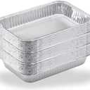 Matchwaves Drip Pans for Weber, Disposable Aluminum Foil Grease Trays for Weber Grills, Universal Replacement Liners for Weber Series, 8.6" x 6" - 20 Pcs