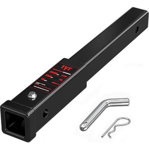 TYT Trailer Hitch Extension 18" inch, Trailer Extender for 2-inch Receiver with 5/8" Advanced Hitch Pin, 3500 lbs GTW / 350 lbs TW
