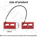 4" Steer Stop Outboard Hydraulic Steering Lock for Outboard Motor Trailering/Transport 1 Pair Red
