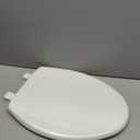 Bemis 7300SLEC Slow Close Toilet Seat, Easy Clean Hinges and Durable Plastic Seat, Made in USA, Elongated, White