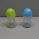 Munchkin Any Angle Weighted Toddler Straw Cups with Click Lock Lid, 10 Ounce, 2 Pack, Blue/Green