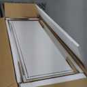 TVU 5-Tier Wooden Book shelf, 65"H 31.5"W 9.9"D Bookshelf with Storage, Floor-Standing Display Bookcase, Farmhouse Style Bookshelf with Arched Base, Suitable for Living Room, Study, Office, White