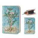 FiitCASE Cute Women Wallet, PU Little Women Coin Purse Wallet-Zipper Pocket Wallet, Small Slim Thin Credit Card Wallet for Female Ladies Teen Girls Girly, Floral Pattern (BlessedBlossomCross)