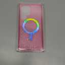 BENTOBEN for Samsung S25 Ultra Case Clear Glitter, Galaxy S25Ultra Magnetic Phone Case [Compatible with MagSafe] Shockproof S25 Ultra 6.9-inch Cute Cover for Women Girl, Shine Hot Pink Glitter