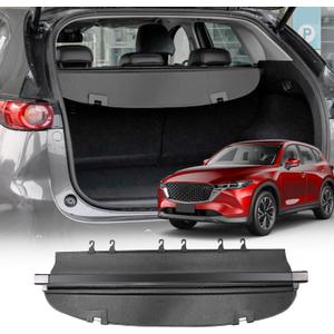for Mazda CX-5 Cargo Cover,Carbon Fiber Texture Retractable Trunk Cover Fits for 2017 2018 2019 2020 2021 2022 2023 2024 Mazda CX5 Accessories Rear Trunk Security ProtectorUpgraded Version