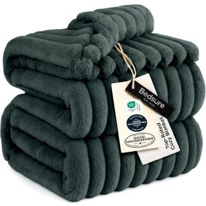 Bedsure GentleSoft Mallard Green Fleece Blanket for Couch - Cozy Soft Blankets for Women, Cute Small Throws for Girls, 108x90 Inches