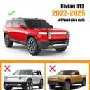 Lockable 330lbs Roof Rack Cross Bars Compatible with Rivian R1S 2022 2023 2024 2025 2026 (Without Roof Rails), Heavy Duty Anti-Theft Aluminum Roof Rails Crossbars Luggage Cargo Carrier