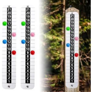 Teamaze Metal Cornhole Scoreboard with Magnetic 2 pcs Vertical Corn Hole Score Keeper for Outdoor&Indoor Yard Game