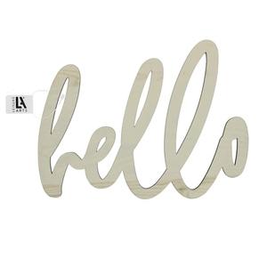 Leisure Arts Large Unfinished Wood Word, Hello