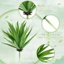 Jutom 8 Pcs Artificial Succulents Plants Faux Succulents Unpotted Yucca Lifelike Touch Agave Plant Fake for DIY Garden Home Office Outdoor Decoration (Green)