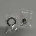 TISUR Magnetic Quick Release Keychain Clip, Small Carabiner Clip Holder, Detachable Key Chain Hook with Snap Key Ring for Car (Black (1-Pack))